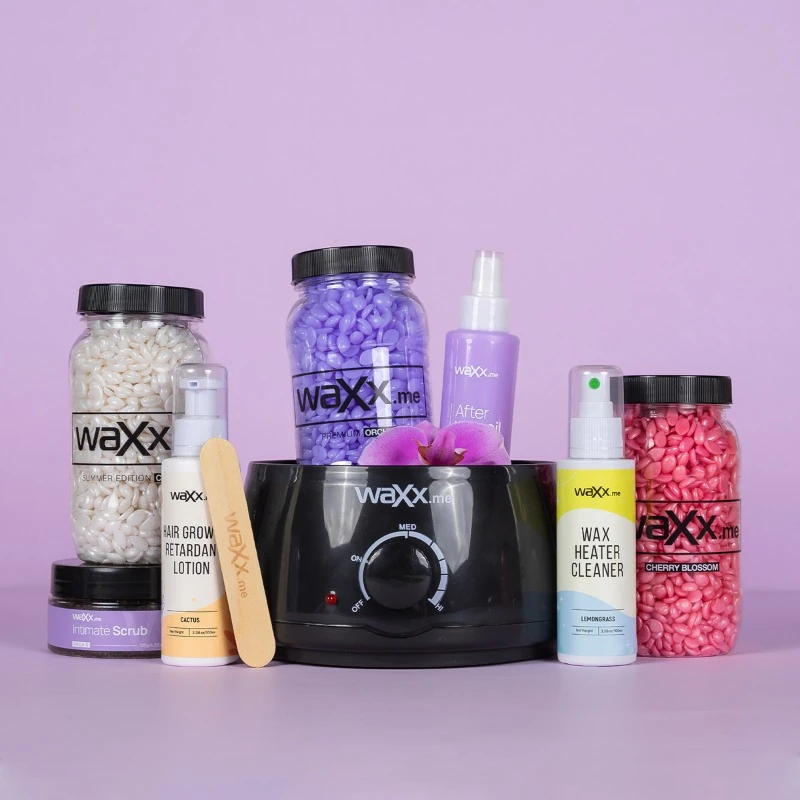 WaXx Box Orchid Skin Ritual  + Prezent Balsam opóźniający odrastanie włosków - Kaktus  