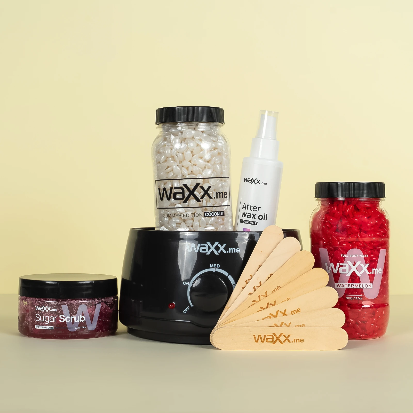 WaXx Box Tropical Duo  + Prezent Olejek do stosowania po depilacji woskiem 