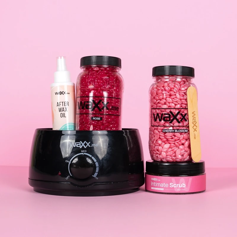 WaXx Limited Cherry Blossom Box  + Prezent Olejek do stosowania po depilacji woskiem 