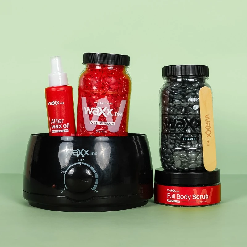 WaXx Box Full Body Glow  + Prezent Olejek do stosowania po depilacji woskiem 