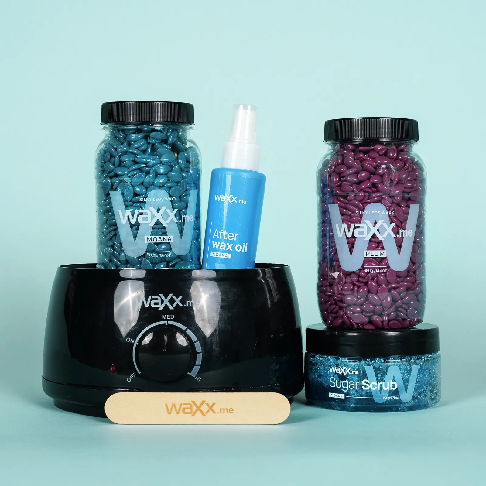 WaXx Silky Legs Box  + Prezent Sugar Scrub 