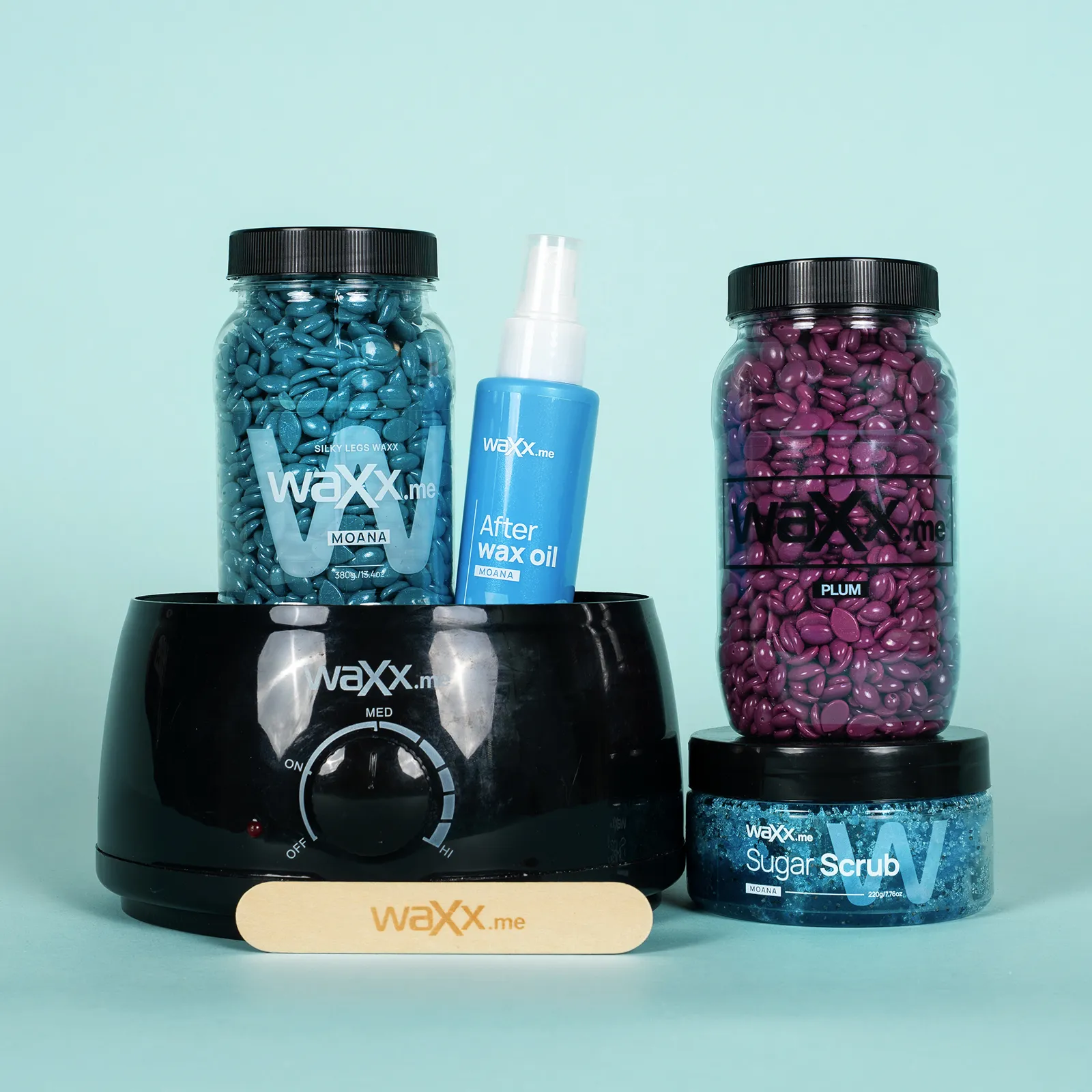 WaXx Silky Legs Box  + Prezent Sugar Scrub 
