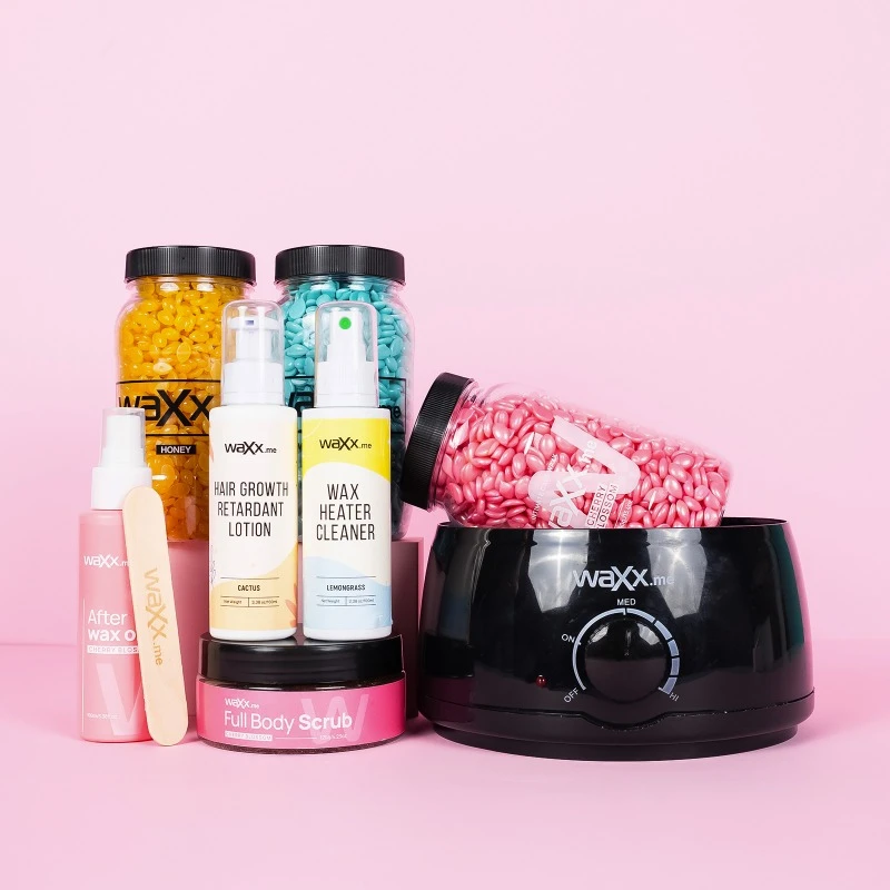 WaXx Box Pink Touch  + Prezent Balsam opóźniający odrastanie włosków 