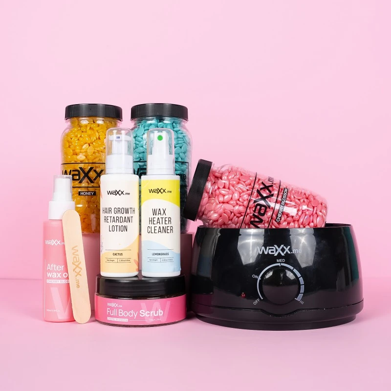 WaXx Box Pink Touch  + Prezent Balsam opóźniający odrastanie włosków 