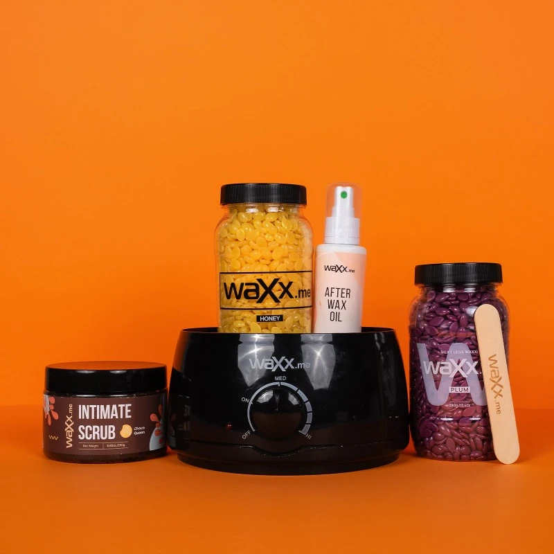 WaXx Box Candy Smooth  + Prezent Olejek do stosowania po depilacji woskiem 