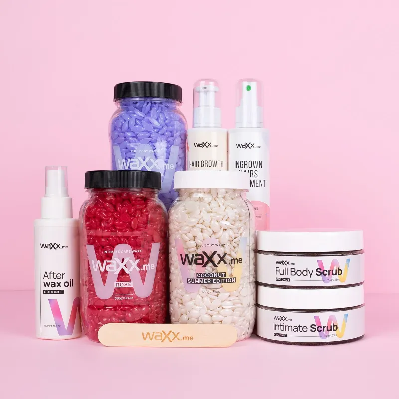 WaXx Box Coconut Touch  +&nbsp;Prezent Peeling do stosowania we wrażliwych okolicach 