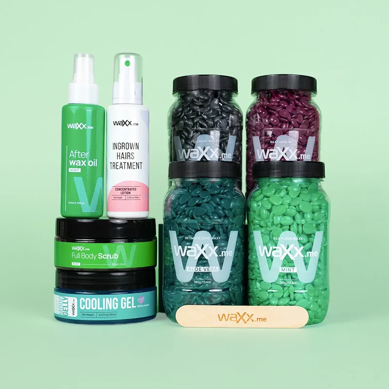 WaXx Mint Fresh Box  +&nbsp;Prezent Chłodzący żel do stosowania po depilacji woskiem 