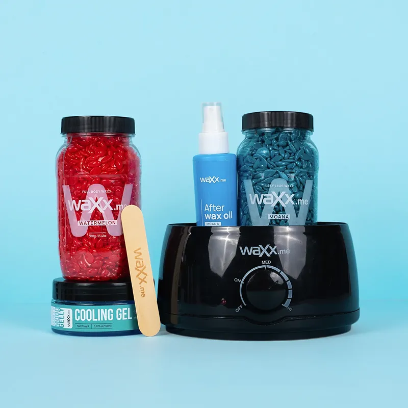 WaXx Summer Essentials Box  +&nbsp;Prezent Chłodzący żel do stosowania po depilacji woskiem 