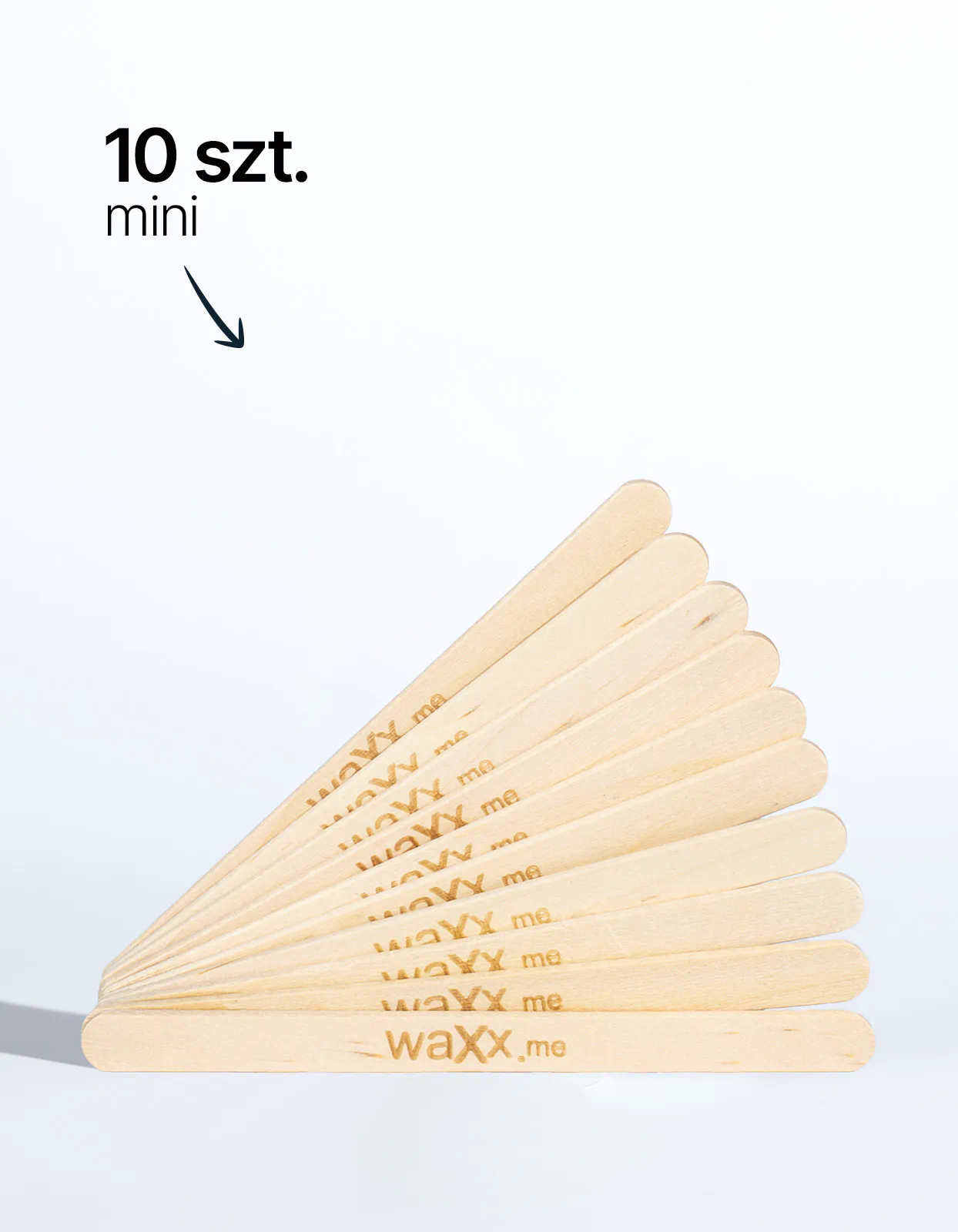 Mini drewniane szpatułki - 10 szt.